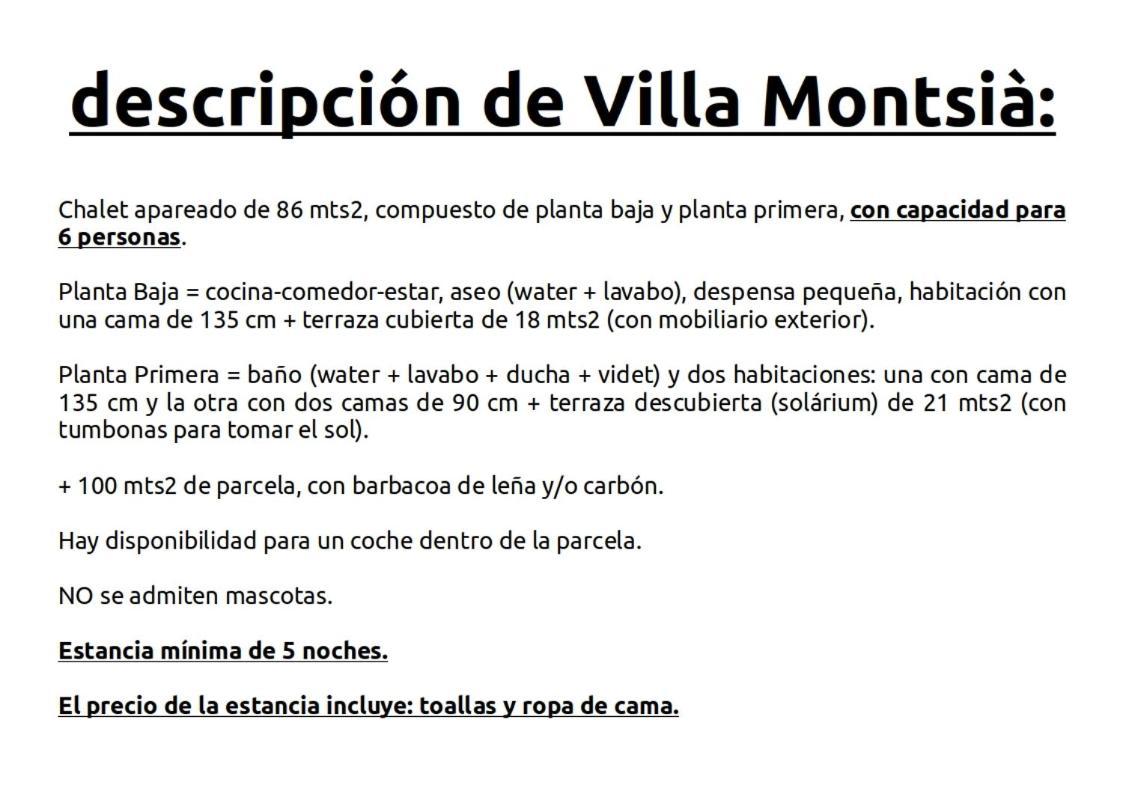 Villa Montsia Sant Carlos de la Ràpita Exteriör bild